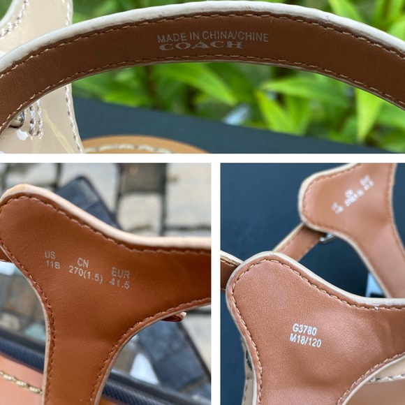 Coach Leila Leather Sandal - Picture 8 of 15